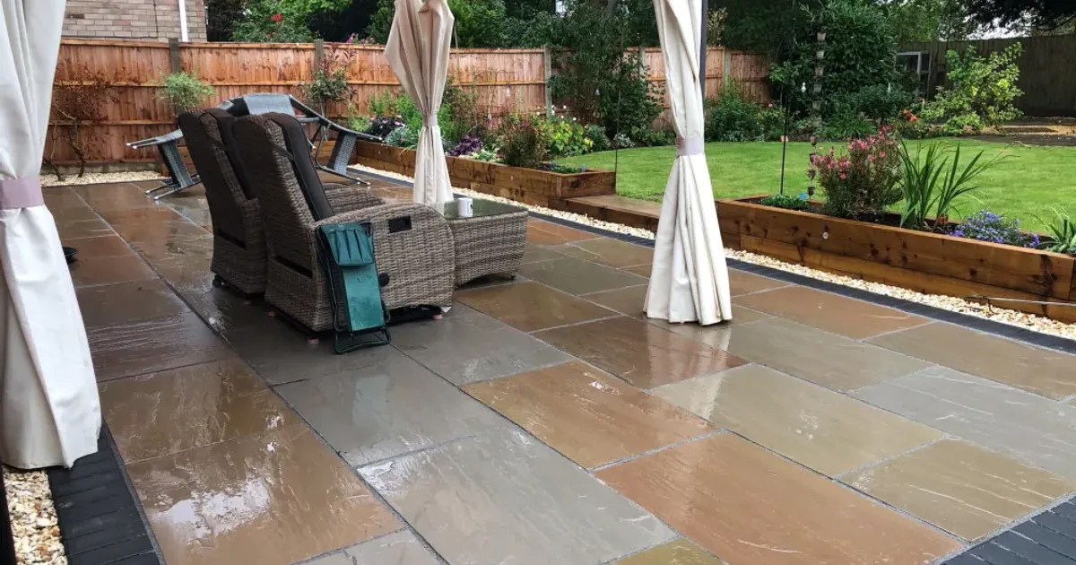 Indian Sandstone Patio Installation — cover photo