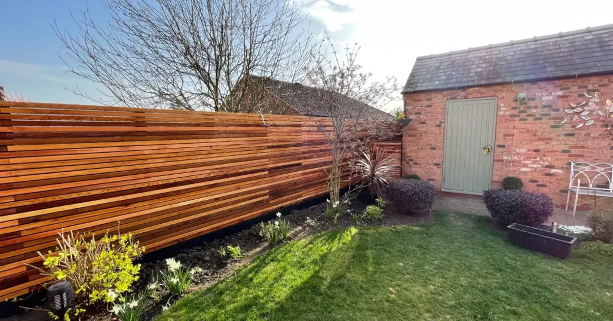 Slatted Fence Installation — cover photo